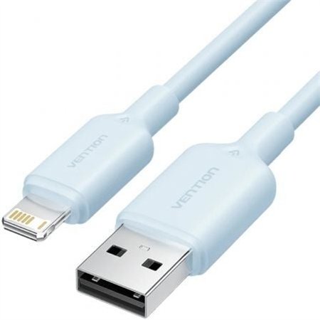 Cabo USB 2.0 Lightning Vention LAMSF, USB Macho - Lightning Macho, 480Mbps, 1m, Azul