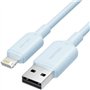 Cabo USB 2.0 Lightning Vention LAMSF, USB Macho - Lightning Macho, 480Mbps, 1m, Azul
