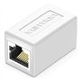 Adaptador Conector RJ45 IPVW0 Cat6 FTP, RJ45 Fêmea - RJ45 Fêmea, Branco