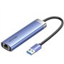 Hub USB 3.0 Vention TGFSB, 3xUSB, 1xRJ45, 1xUSB Tipo-C PD