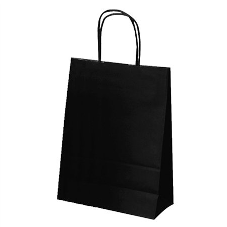 Saco Asa Retorcido 18x8x39 Preto (Pack 25un)