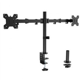 Suporte de mesa para monitor duplo Aisens DT32TSR-279/Giratório/Inclinável/Até 10 kg