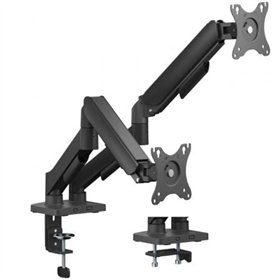 Suporte de mesa com contrapeso Aisens DT32TSR-357 para 2 monitores/Giratório/Inclinável/Até 9 kg