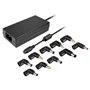 Carregador de notebook Leotec/ 120W/ Automático/ 10 conectores/ Voltagem 12-20V