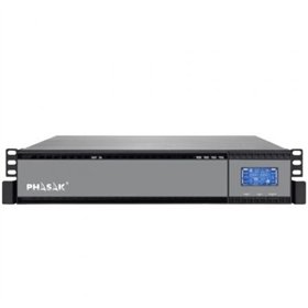 UPS Online Phasak Rack 19" 2000 VA Online LCD/ 2000VA-1800W/ 4 Saídas/ Formato Rack