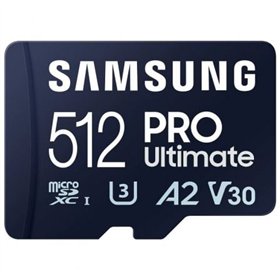 Cartão de memória microSD XC Samsung Pro Ultimate 512 GB com adaptador/ Classe 10/ 200 MBs