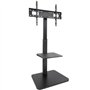 TooQ MOON FS2287M-B Suporte de chão ajustável/inclinável para TVs de 37 a 75 polegadas/até 40 kg