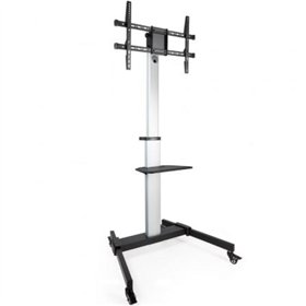 TooQ FS1886M-B Suporte de chão ajustável/inclinável com rodas para TVs de 37 a 86 polegadas/até 50 kg