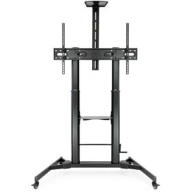 Tooq FS20400HM-B Suporte de chão ajustável/inclinável com rodas para TVs de 60 a 100 polegadas/até 100 kg