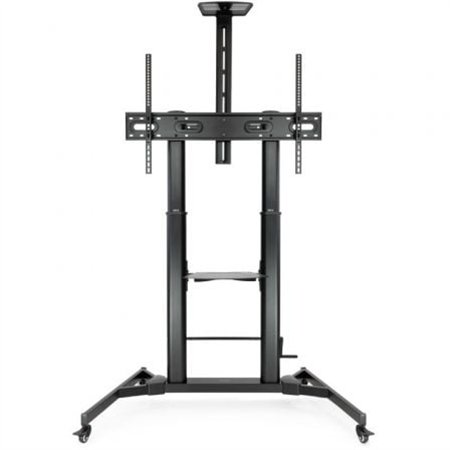 Tooq FS20400HM-B Suporte de chão ajustável/inclinável com rodas para TVs de 60 a 100 polegadas/até 100 kg