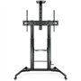Tooq FS20400HM-B Suporte de chão ajustável/inclinável com rodas para TVs de 60 a 100 polegadas/até 100 kg
