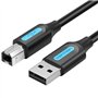 Cabo USB 2.0 Impressora Vention COQBD, USB Tipo-B Macho - USB Macho, 480Mbps, 50cm, Preto