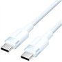 Cabo USB 2.0 Tipo-C 3A Vention TRDSH, USB Tipo-C Macho - USB Tipo-C Macho, Até 60W, 480Mbps, 2m, Azul