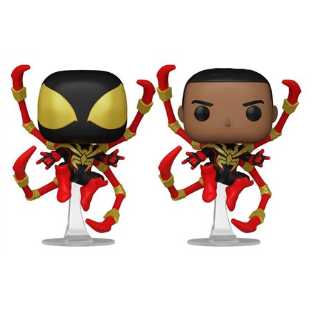 Funko Pop! Marvel Spider-Man Comics Miles Morales Iron Spider W - Chase Random