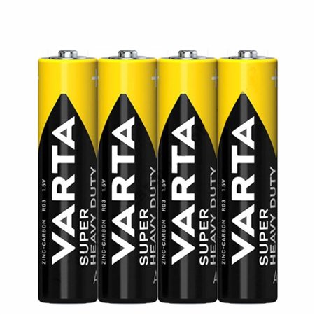 Pilha Zinco-Carvão R03/AAA 1.5V 4x Super Heavy Duty VARTA