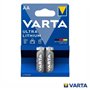 Pilha Ultra Lítio LR6/AA 1.5V 2x Blister VARTA