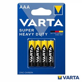 Pilha Zinco-Carvão R03/AAA 1.5V 4x Blister VARTA