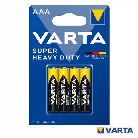 Pilha Zinco-Carvão R03/AAA 1.5V 4x Blister VARTA