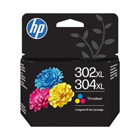 HP 302XL/304XL Cores Tinteiro Original B7RT8AE/F6U67AE/N9K07AE