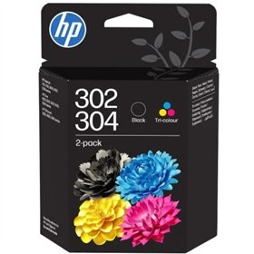 HP 302/304 Preto + Cores Pack de 2 Tinteiros Originais B82L1AE/X4D37AE/3JB05AE