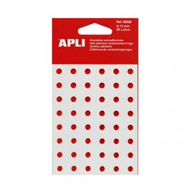 Pacote Apli com 96 arruelas de reforço Ø 13mm - Alta resistência à tração e abrasão - Ideal para escolas, escritórios e residênc