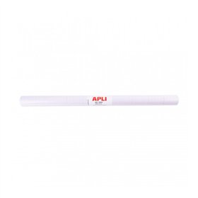 Rolo de polipropileno transparente Apli 3x0,50m 50 mícrons - Adesivo reposicionável - Sistema de fácil remoção - Grade de precis