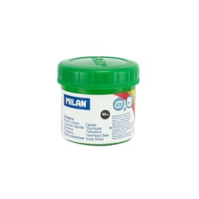 Tinta têmpera Milan em pote de 40ml - Secagem rápida - Misturável - Verde claro