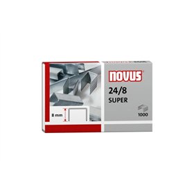 Caixa Super Novus 24/8 com 1000 grampos galvanizados 24/8