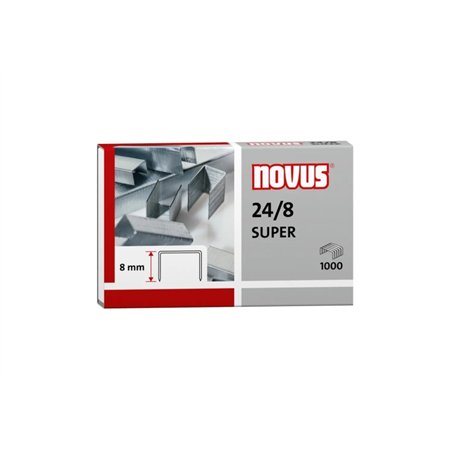 Caixa Super Novus 24/8 com 1000 grampos galvanizados 24/8
