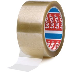 Fita adesiva Tesa 4089 para embalagens, 50 mm x 132 metros - Fabricada em polipropileno - Adesivo de borracha natural - Transpar