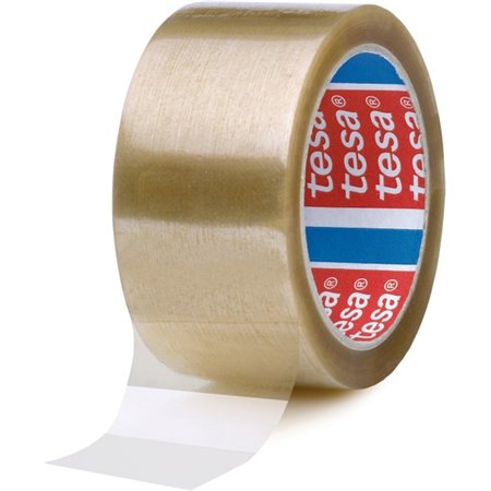 Fita adesiva Tesa 4089 para embalagens, 50 mm x 132 metros - Fabricada em polipropileno - Adesivo de borracha natural - Transpar