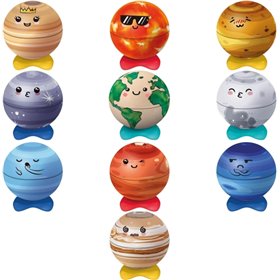 Apontador de lápis de metal Maped Planets com 1 furo e estojo - Fun Planet Designs - Colecionáveis