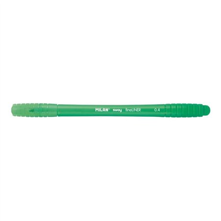 Caneta Marcadora Milan Sway Fineliner - Ponta Fina 0,4 mm - Ergonômica - Tinta à Base de Água - Cor Verde