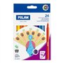 Kit com 24 Marcadores Milan - Tinta à base de água - Ponta fina de 2 mm - 154 mm - Cores sortidas