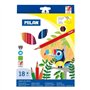 Conjunto de 18 lápis de cor hexagonais Milan - Mina de 2,9 mm - Traço uniforme - Resistentes à quebra - Cores sortidas