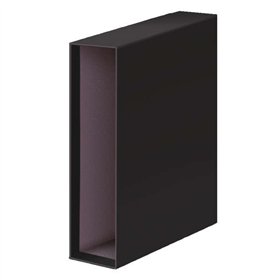 Capa para Arquivo de Alavanca Dohe Archicolor - Tamanho Fólio - Papelão Pautado - Preta