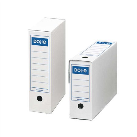 Caixa de Arquivo Permanente Dohe - Tamanho Fólio - Dimensões 255x355x100mm - Pode ser usada na horizontal e na vertical - Fácil 