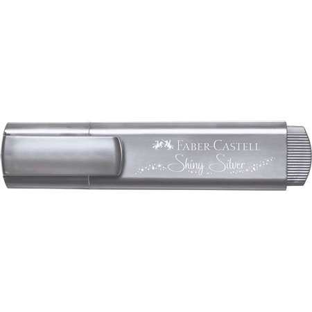 Marcador Faber-Castell Textliner 46 Metálico Fluorescente - Ponta Chanfrada - Espessura da Linha entre 1mm e 5mm - Tinta à Base 
