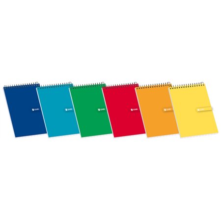 Caderno espiral Enri, capa flexível, 8vo, 4x4 - Folhas em branco - Tamanho compacto - Ideal para anotações e desenhos