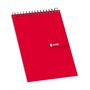 Caderno espiral Enri, 80 folhas, quadriculado 4x4mm - Tamanho 8o - Capa dura resistente