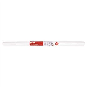 Rolo de Quadro Branco Adesivo Apli 675x1000 - Fácil de Cortar e Colar - Ideal para Apresentações e Anotações - Branco