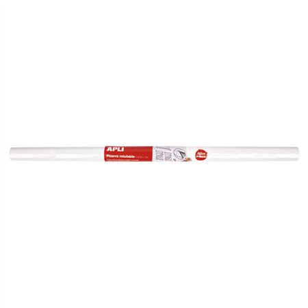 Rolo de Quadro Branco Adesivo Apli 675x1000 - Fácil de Cortar e Colar - Ideal para Apresentações e Anotações - Branco
