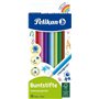 Caixa Pelikan com 12 lápis de cor hexagonais laqueados - Mina resistente à quebra - Certificado FSC