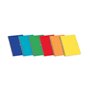 Caderno espiral Enri Plus, tamanho 1/4, 1 linha - 80 folhas, papel de 60 g/m² com margem - capa dura - cores sortidas