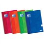 Caderno espiral Oxford School Classic Write&Erase para o 4º ano - Capa extra dura - 10x10 cm com margem - 80 folhas - Cores sort