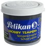 Tinta têmpera escolar Pelikan, frasco de 40ml - Fácil de lavar - Ideal para projetos escolares - Preta