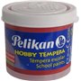 Tinta têmpera escolar Pelikan, frasco de 40ml - Fácil de usar - Ideal para atividades escolares - Cor vermelha
