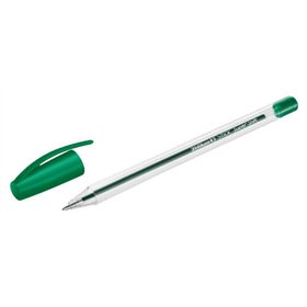 Caneta Esferográfica Pelikan Stick Super Soft, Traço de 1mm - Tinta Super Fluida - Empunhadura Triangular - Verde