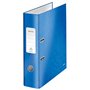 Pasta Leitz Wow A4 com alavanca - Lombada de 80 mm - Ilhós e argolas - Etiqueta na lombada - Azul