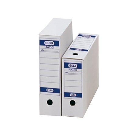 Pasta Elba Permanente - Robusta e Durável - Ideal para Organizar Documentos - Branca e Azul